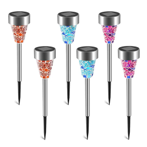 Lampes jardin solaires 6 pc, imperméables IP44