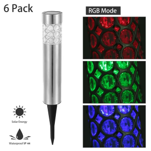 Lampe solaire extérieure 6x RGB IP44