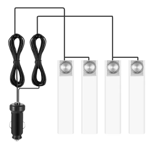 4x Lumière ambiance LED automobile