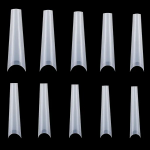 500 embouts ongles faux courbe C - demi-couverture français