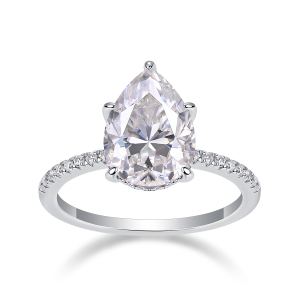 1Lumière Et Ombre - Bague Moissanite S925 Argent