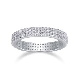 1Light Up The Moments - Bague moissanite S925 argent sterling