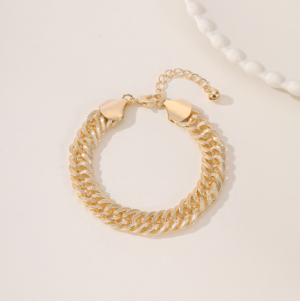 Chaîne cheville femme oriental Ramadan gravé dense