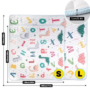 Tapis jeu bébé 71x59 po ou 50x50 po - antidérapant lavable