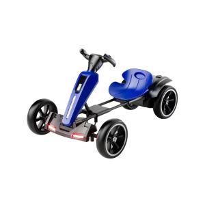Go-kart électrique 12V pliable bleu, 3-6 ans, siège ajustable