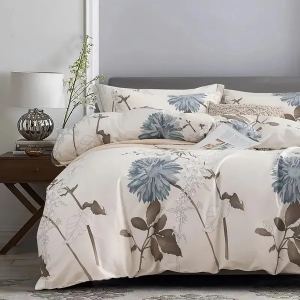3 pièces ensemble couette roi 1 housse 2 taies styles variés