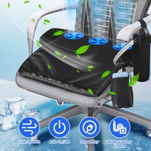 Coussin siège refroidissement eau ventilateurs USB auto