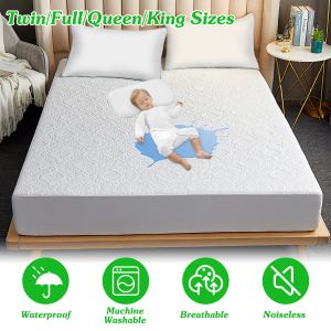 Protège matelas grand format imperméable respirant coton housse