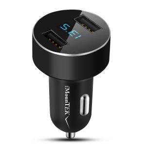 Chargeur auto dual USB 15W 3.1A alliage aluminium rapide