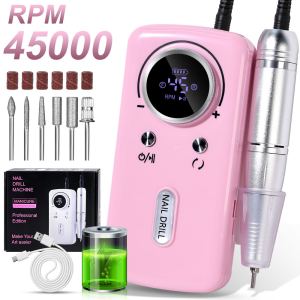 Perceuse ongles électrique 45000RPM 6 embouts