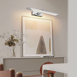 Lampe tableau 16 po sans fil rechargeable chrome