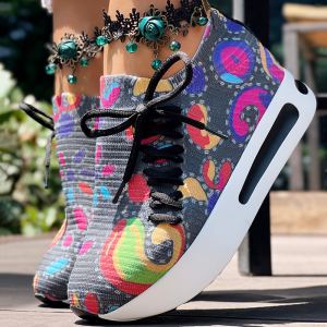 Espadrille sport lacet côté glissante femme