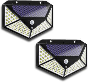 Aolyty Lumières solaires détecteur mouvement IP65 2-Pack