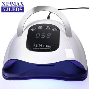 Lampe UV LED ongles 72-81 perles, capteur auto, 4 minuteurs