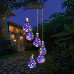 Carillon solaire LED 21.6po ampoule décor extérieur