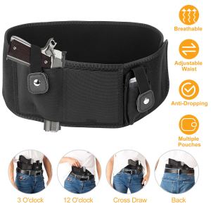 Holster de ceinture tactique réglable, pochette pistolet néoprène respirant