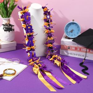 Collier de graduation violet et or avec cordon d'honneur