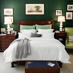 Ensemble housse couette blanc rose surdimensionné 3 pièces