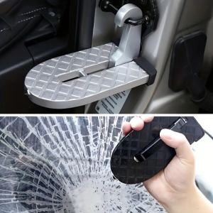 Marche pied toit voiture pliable acier aluminium universel