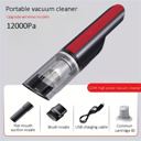 Aspirateur auto sans fil rouge forte succion, rechargeable