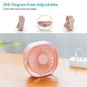 Ventilateur bureau rechargeable silencieux portable