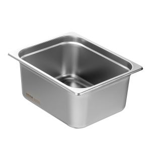 6 bacs hôtel 1/2 grandeur acier inox 6po profondeur