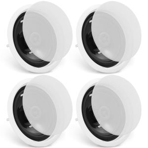 4 HP-parleurs plafond 6,5po Bluetooth, 150W, 89dB