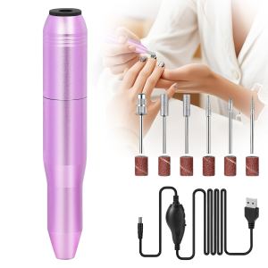 Perceuse Ongles Électrique Portable Or Rose