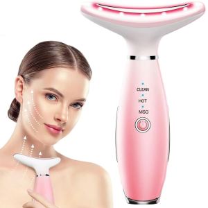 Masseur cou visage 3-en-1 vibrant thermique sculptant