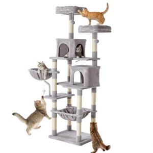 Arbre chat 71po, tours multi-étages, sisal