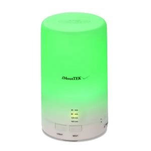 Humidificateur brume fraîche ultrasonique huiles 7 LED 4 minuteurs