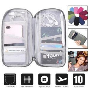 Portefeuille passeport 12 cases imperméable