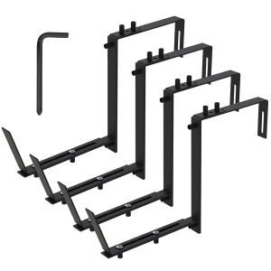 Supports pot fleur ajustable 4 pcs balcon sans perceuse
