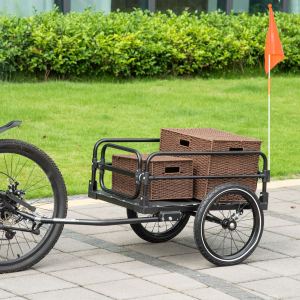 Remorque cargo vélo suspension 16 roues, 88 lb max