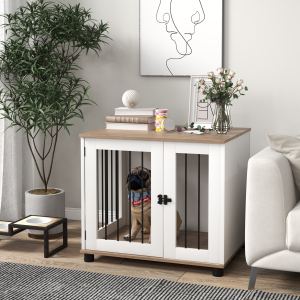 Table chenil chien intérieur, porte verrouillable