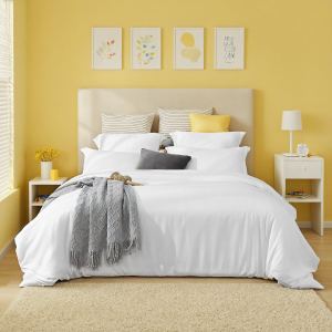 Ensemble literie bohème 3 pcs blanc rose 2 pcs, durable hypoallergénique