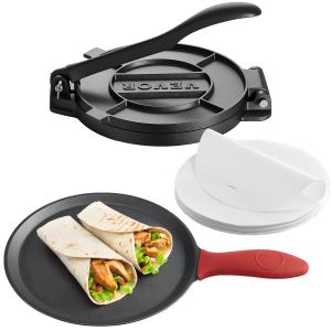 Presse à tortillas 10po fonte coulée lourde