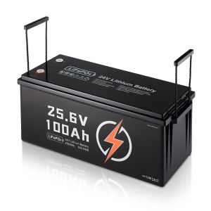 Batterie LiFePO4 24V 100Ah rechargeable BMS 50A