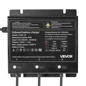 Chargeur batterie marin 3 bancs 10A 12V IP68