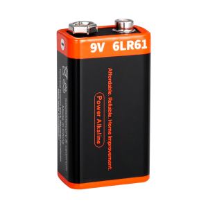 Piles alcalines 9V 12 unités - détecteur fumée