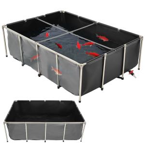 Bassin koi extérieur 470 gal panneau transparent