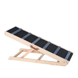 Rampe pour chien pliable, ajustable 13,77' à 25,59', bois