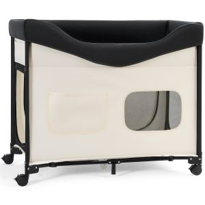 Lit surélevé chien pliable XL beige