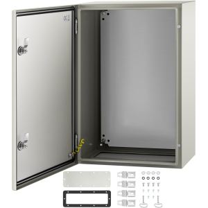 Boîtier acier NEMA 24x16x10po 4X IP66 plaque montage
