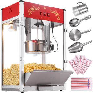 Machine popcorn comptoir 1615W 16 oz rouge