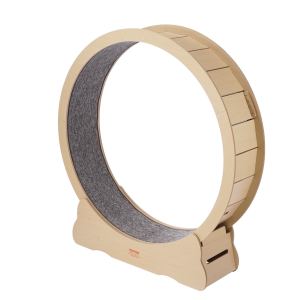 Roue d'exercice chat bois 52", grand format
