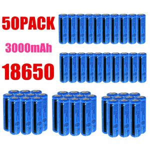 Piles Li-ion 18650 3.7V 3000mAh 50&100pcs rechargeables