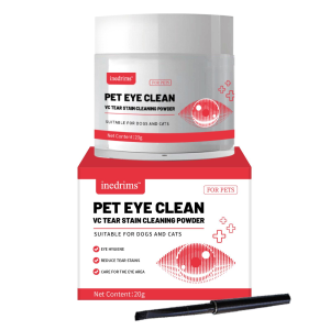 Poudre anti-taches de larmes naturelle pour animaux