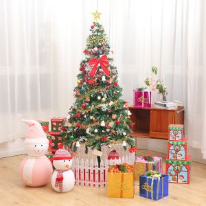 Sapin de Noël artificiel 5 pi, LED économiques, 109 suspensions, garde-fou