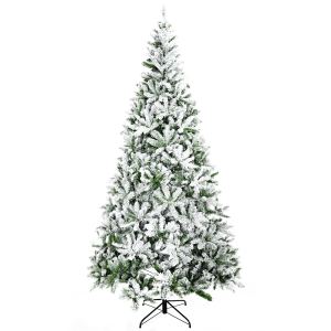 HOMCOM Sapin Noël 9pi artificiel, branches réalistes